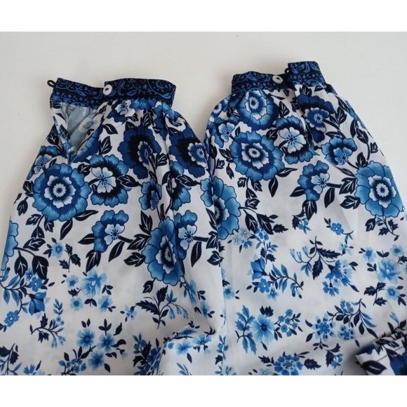 TDDPSSHOP Women's Floral Boho Blouse With Tassle Size Medium - Picture 3 of 6